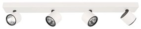 ITALUX BONIVA spotlámpa 4 foglalattal, fehér, 3000K melegfehér, beépített LED, 1200 lm, IT-SPL-2854-4B-WH