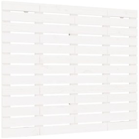 fehér tömör fenyőfa fali fejtámla 141 x 3 x 91,5 cm