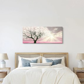 Rózsaszín fa képe (120x50 cm)