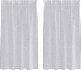 vidaXL Voile Függöny 2 pcs Világosszürke 140 x 140 cm Poliészter