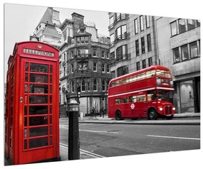 Londoni telefonfülke képe (90x60 cm)