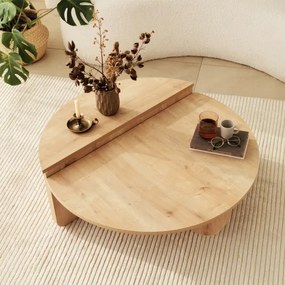 KÉSZLET 2x Kávésasztal PODIUM barna