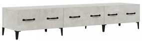 betonszürke szerelt fa TV-szekrény 150 x 34,5 x 30 cm
