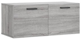 szürke sonoma színű szerelt fa faliszekrény 80 x 36,5 x 35 cm