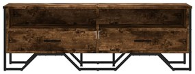 füstös tölgy színű szerelt fa TV-szekrény 122 x 34 x 41 cm