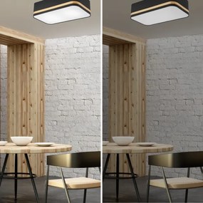 Mennyezeti lámpa SIRJA SQUARE STRIPE 2xE27/15W/230V fekete/arany