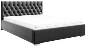 St1 ágyrácsos ágy, sötétszürke (200 cm)