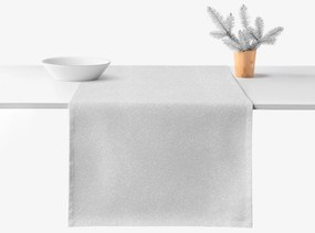 Goldea karácsonyi exkluzív asztali futó - ezüst csillogású 35x120 cm