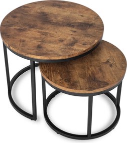 Dohányzóasztal szett FIGO rusztikus tölgy