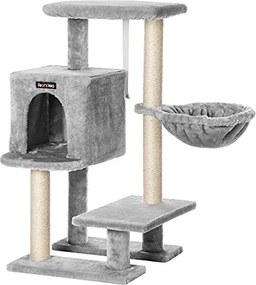 Macska kaparóafa, kis macska ház 84 cm, világosszürke