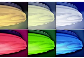 Solight WO792 - LED RGB Dimmelhető lámpa WAVE LED/30W/230V Wi-Fi Tuya + távirányító