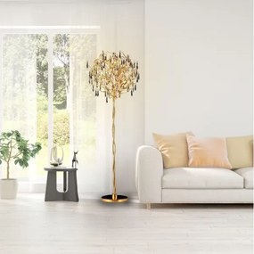 Kristály állólámpa 5xG9/40W/230V arany