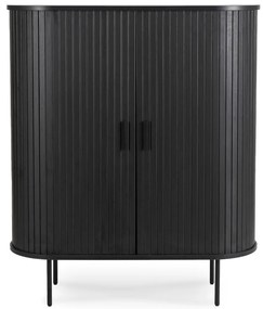 Komoda Dwudrzwiowa Rozsuwana 100 cm TRISH Czarna