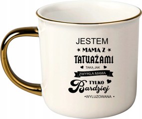 Bögre Fehér Arany Rant Ajándék Vicces Anyák Napja Én Vagyok A Tetkós Anyuka