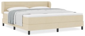 Boxspring Ágy Mattal Krém 180x200 cm Szövet