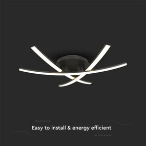 LED Mennyezeti lámpa LED/20W/230V 3000K fekete