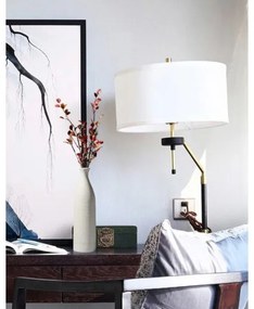 Fehér kerámia váza, 46 cm