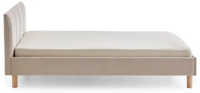 Bézs kárpitozott egyszemélyes ágy ágyrács nélkül 120x200 cm Joker – Meise Möbel
