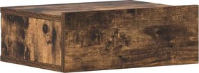 vidaXL füstös tölgy színű fali éjjeliszekrény 40 x 30 x 15 cm