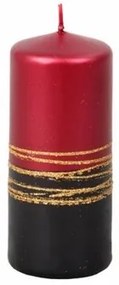 Lumina Gold karácsonyi gyertya henger, piros
