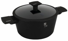 Matt fekete indukciós tapadásmentes lábas fedővel 4,1 L Berlinger Haus Matte Black