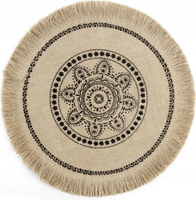 Dekorációs alátét kerek asztalra 38 cm, rojtokkal