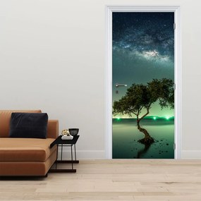 Fotótapéta ajtóra - Éjszakai égbolt (95x205cm)