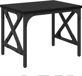 vidaXL Nyomtatóállvány Állítható Fekete tölgy 40 x 30 x 31 cm Faanyag