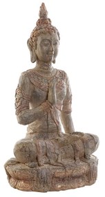Dekoratív Buddha szobor Szürke 51 cm