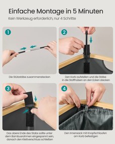 SONGMICS konyhai Palack gyűjtő, 100 literes, szürke