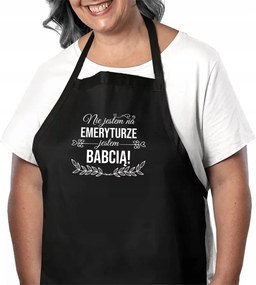 Nem vagyok nyugdíjas, nagymama vagyok Kötény Nagymama Napi Ajándék