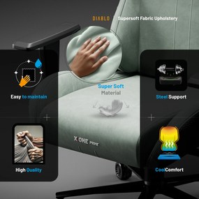 Zöld gamer szék Diablo X.ONE Prime Ghotic Green