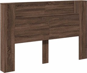 vidaXL Fejtámla polcokkal Barna Tölgy 160 x 16,5 x 103,5 cm Faanyag