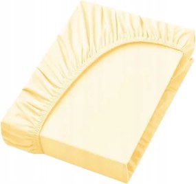 Gumis Lepedő 200x220 cm Pamut Szatén 100% Vanília Kényelmes