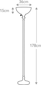 Quoizel KAMI QZ-KAMI-UL Állólámpa 1x60W/E27