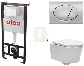 Fali WC szett Alca előtétfalas szereléshez + SAT Brevis WC SIKOASW3