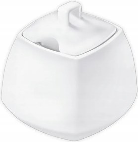 Cukortartó fehér négyzet alakú porcelán Wilmax 340 ml