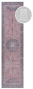 Rózsaszín mosható futószőnyeg 60x230 cm FOLD Somerton – Flair Rugs