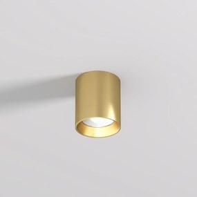 DK/EU-2610-SB Surface mounted ceiling downlight SHINE TUBE series, D70*H80, LED, IP20, 3000К, 10W, RA≥90, satin brass color, aluminum — DK/EU-2610-SB