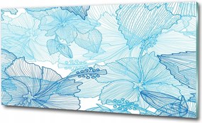 Fotó kép edzett üveg Rózsa minta 100x70