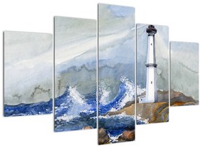 Világítótorony festményének képe (150x105 cm)