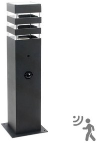 Polux Kültéri érzékelős lámpa TEKSAS 1xE27/12W/230V IP44 44 cm antracit SA1767