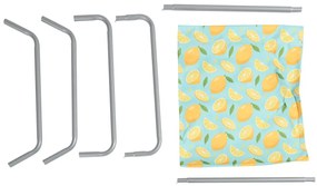 2 db összecsukható tengerparti napozóágy SAND LEMON