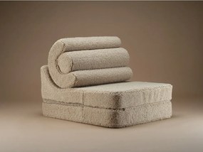 Világosbarna buklé gyerek fotel Flipster – Wigiwama