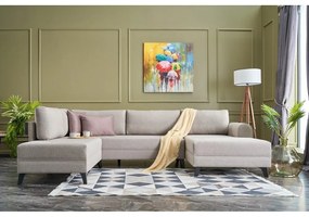 Bézs sarokkanapé (U alakú) Belen – Balcab Home