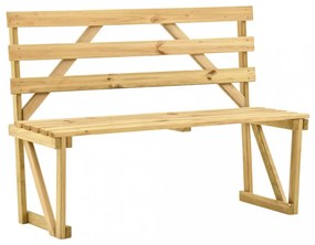 impregnált fenyőfa kerti pad 120 cm