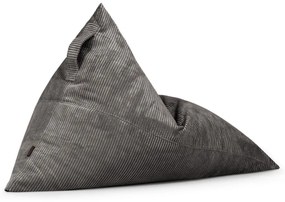 Világosszürke kordbársony babzsákfotel Razz – SLOWDOWN