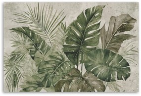 Gario Vászonkép Trópusi monstera levelek Méret: 120 x 80 cm
