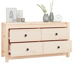 tömör fenyőfa kisszekrény 100x40x54 cm