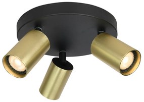 Mennyezeti Lámpa Fekete Nesto ITALUX-SPL-23436-3R-BK-BRSS